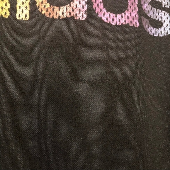 Adidas Black Rainbow Logo Sweatshirt Hoodie - Picture 4 of 5